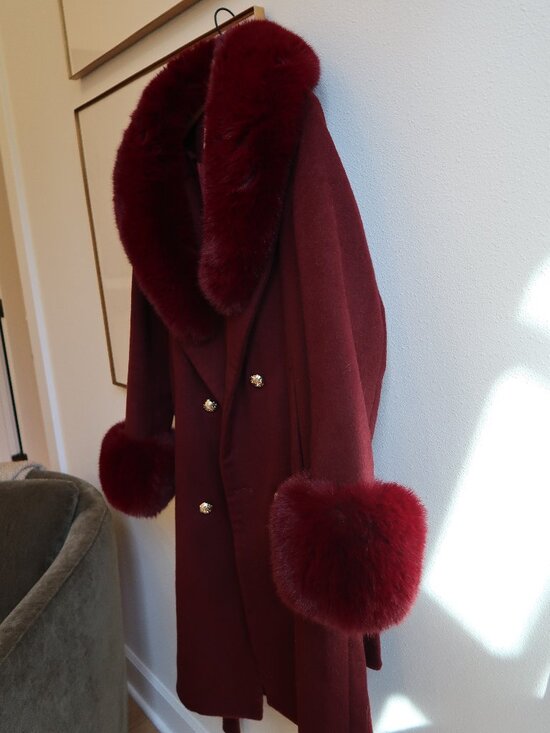 Santinni London 'Marlene' Cashmere & Wool Coat - Picture 3 of 6